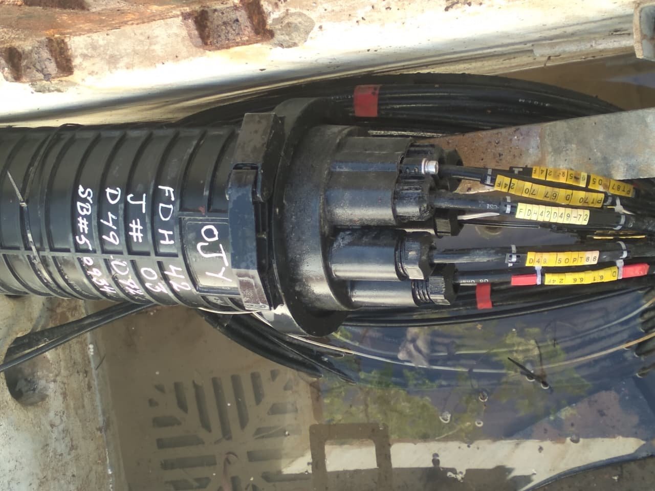 OFC fiber optic cable splicing and enclosure UAE